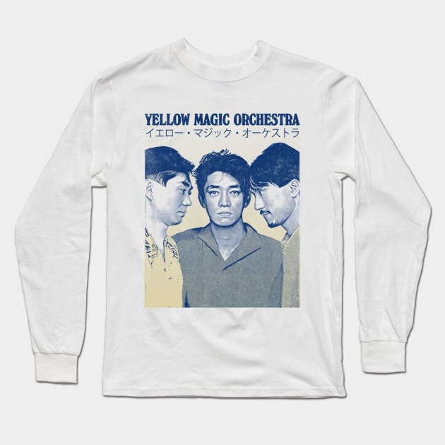 Yellow Magic Orchestra ¥ Fan Art Design Long Sleeve T-Shirt by unknown_pleasures